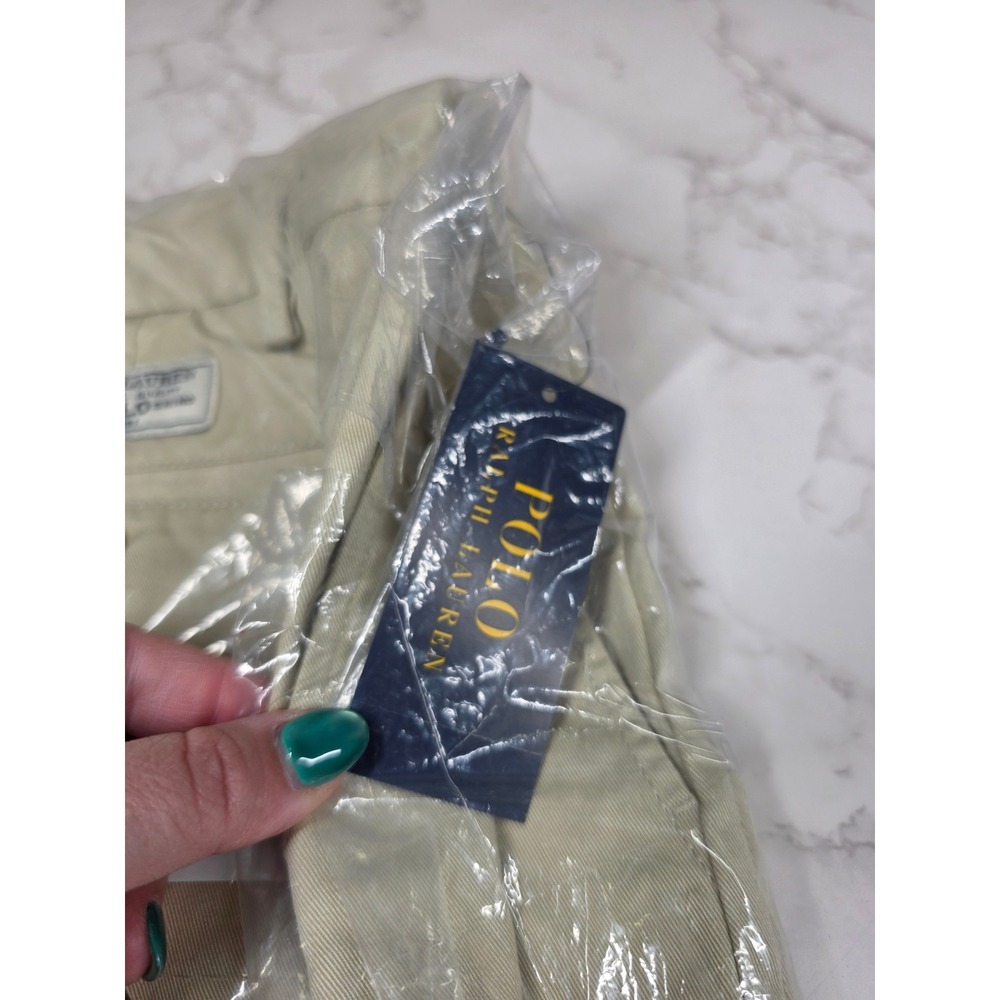 Polo Ralph Lauren Kids Khaki Chino Shorts Basic Sand Size 16 NWT 323552483001 - Picture 4 of 7